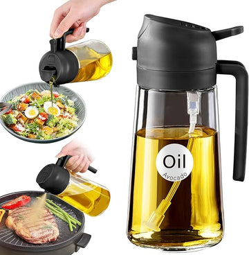 Oil Spray Bottle 2-in-1