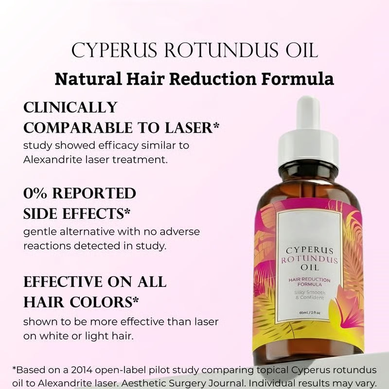 Cyperus Rotundus Oil for Natural Hair Reduction