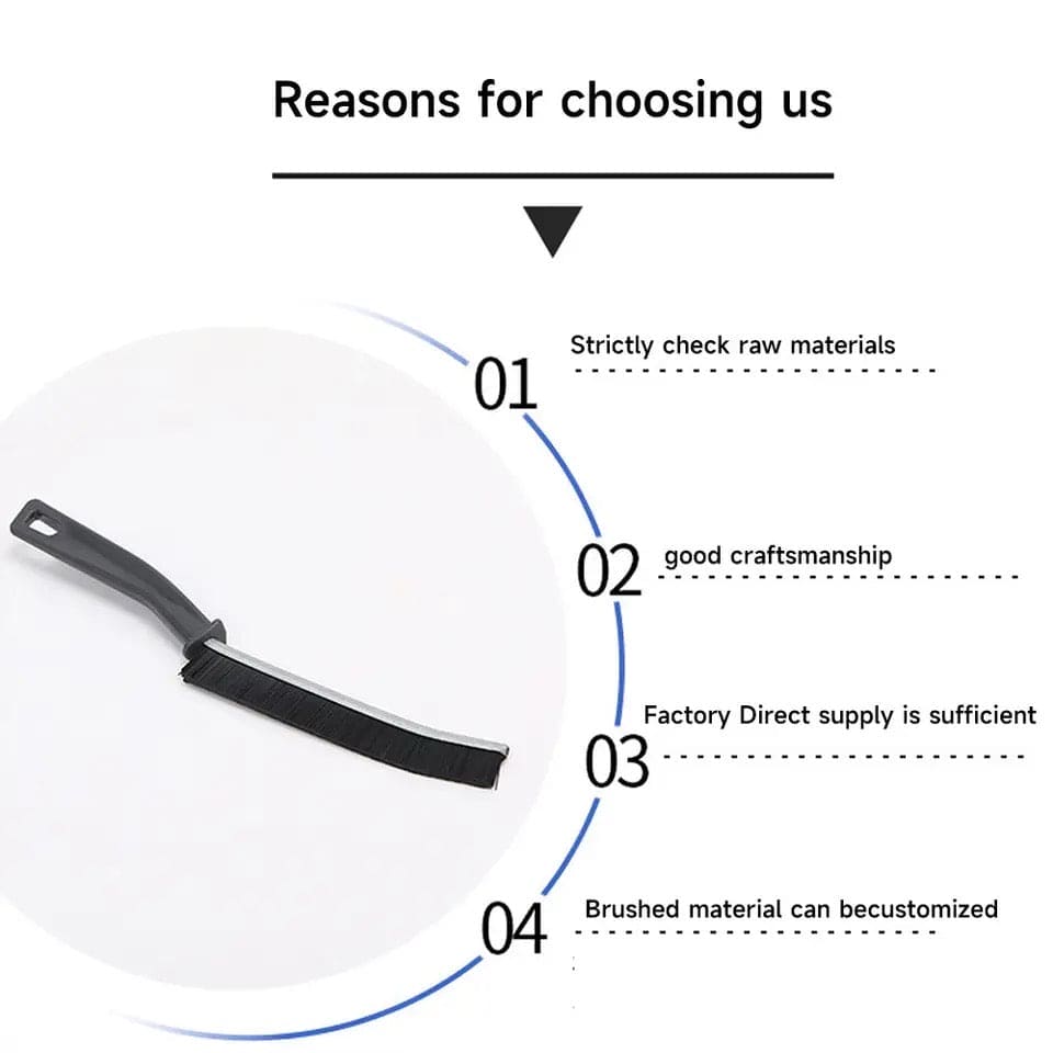 Hard Bristled Crevice Cleaning Brush - Buy 1 Get 1 Free
