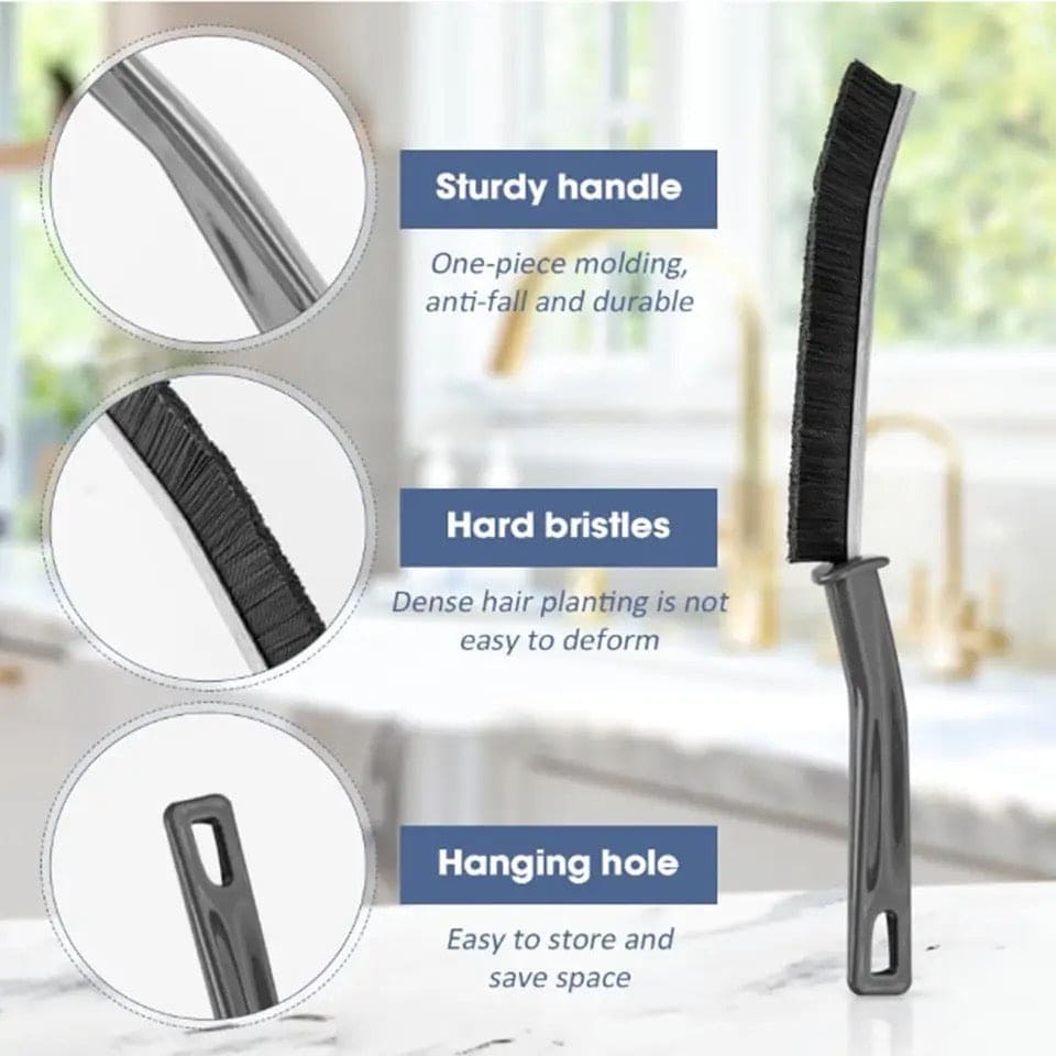 Hard Bristled Crevice Cleaning Brush - Buy 1 Get 1 Free
