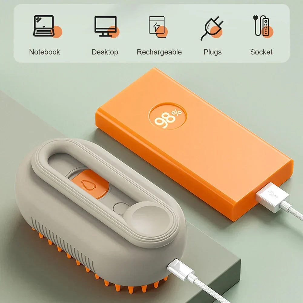 Cat & Dog Steamy Brush - BUY 1 GET 1 FREE! 3-in-1 Electric Grooming Tool