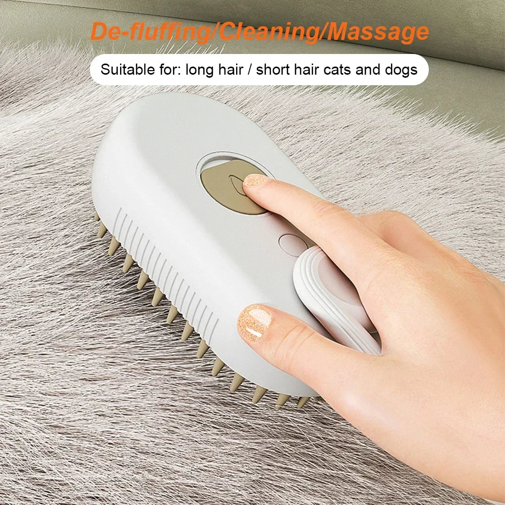 Cat & Dog Steamy Brush - BUY 1 GET 1 FREE! 3-in-1 Electric Grooming Tool