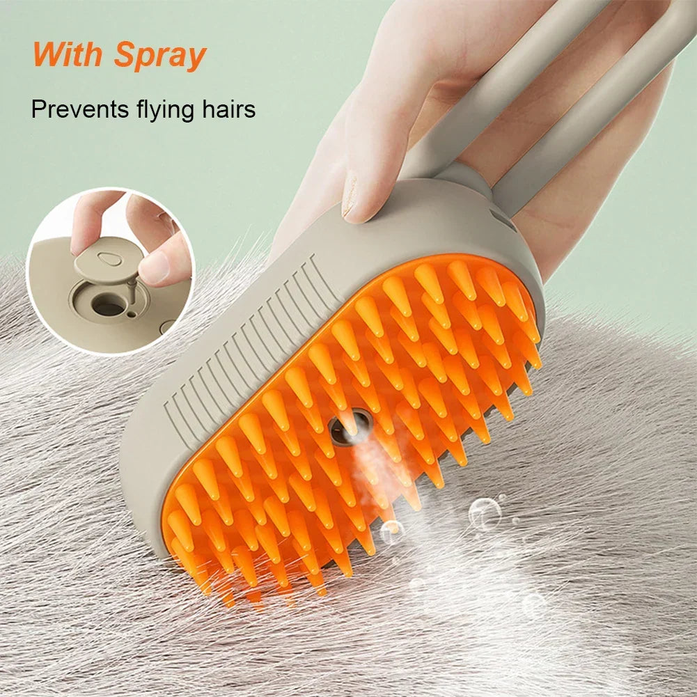Cat & Dog Steamy Brush - BUY 1 GET 1 FREE! 3-in-1 Electric Grooming Tool