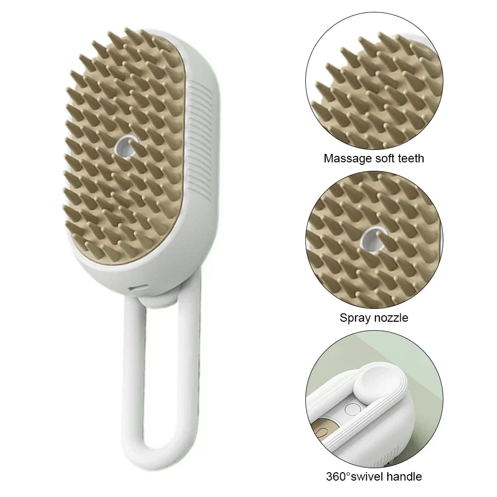 Cat & Dog Steamy Brush - BUY 1 GET 1 FREE! 3-in-1 Electric Grooming Tool