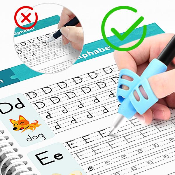 Magic Handwriting Copybook - 4-Book Reusable Practice Set with Disappearing Ink (Ages 3-8)