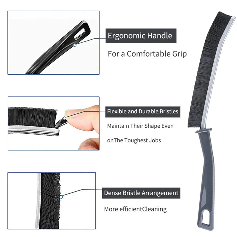 Hard Bristled Crevice Cleaning Brush - Buy 1 Get 1 Free