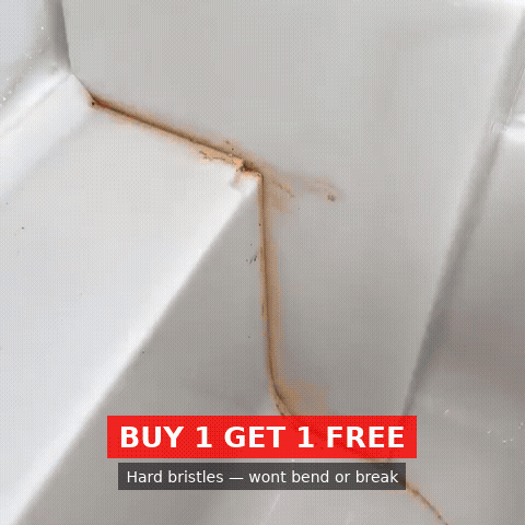 Hard Bristled Crevice Cleaning Brush - Buy 1 Get 1 Free