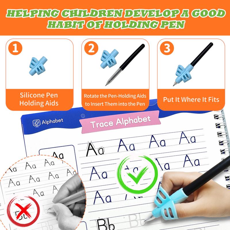 Magic Handwriting Copybook - 4-Book Reusable Practice Set with Disappearing Ink (Ages 3-8)